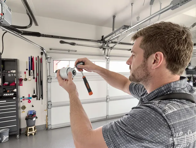 Garage door opener repair service by Seymour Garage Door Repair in Seymour